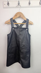 Primark Pleather Pinafore Dress - Girls 3 - 4 Years - Little Ones Preloved. Second Hand Children's & Preloved Baby, Kids, Girls & Boys Clothes. UK online