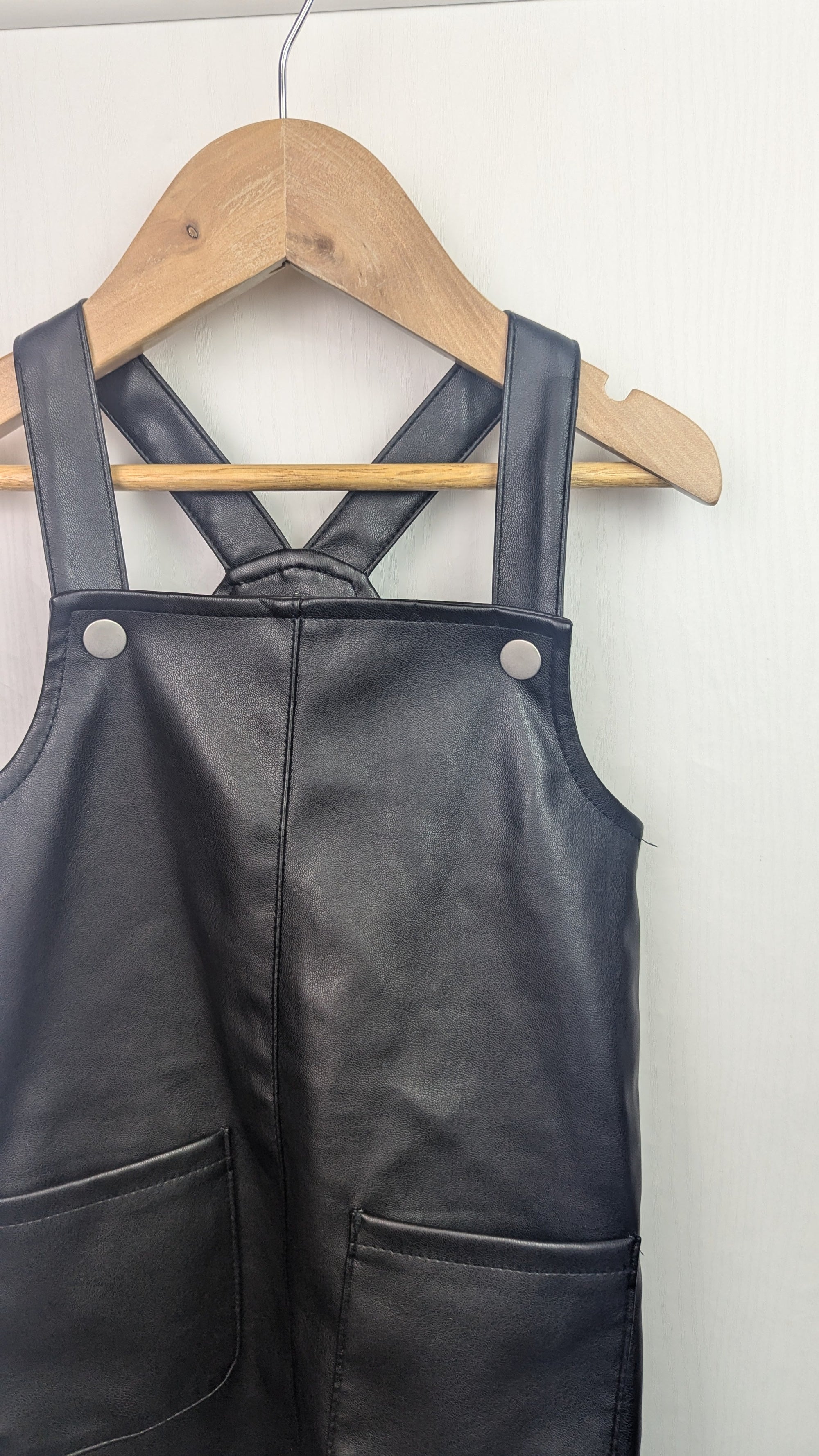 Primark Pleather Pinafore Dress - Girls 3 - 4 Years - Little Ones Preloved. Second Hand Children's & Preloved Baby, Kids, Girls & Boys Clothes. UK online