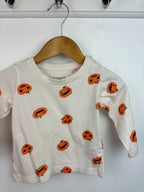 Primark Pumpkin Long Sleeve Top - Unisex 3 - 6 Months - Little Ones Preloved. Second Hand Children's & Preloved Baby, Kids, Girls & Boys Clothes. UK online