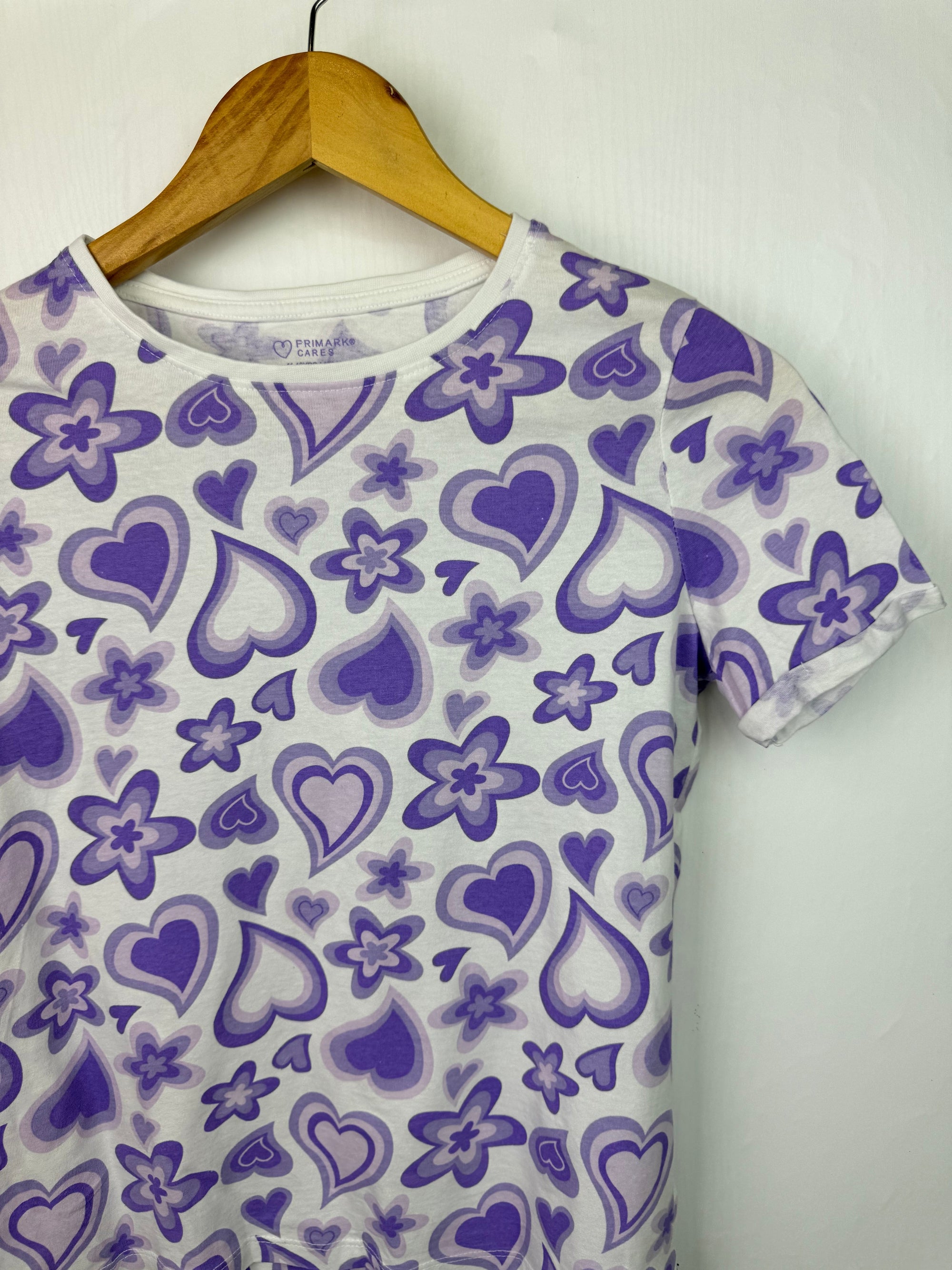 Primark Purple Floral Top - Girls 11 - 12 Years - Little Ones Preloved. Second Hand Children's & Preloved Baby, Kids, Girls & Boys Clothes. UK online