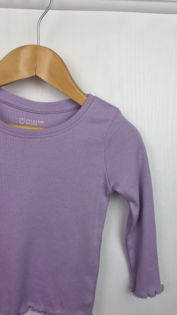 Primark Purple Ribbed Top 9-12m Primark Used, Preloved, Preworn & Second Hand Baby, Kids & Children's Clothing UK Online. Cheap affordable. Brands including Next, Joules, Nutmeg Morrisons, TU, F&F, H&M.