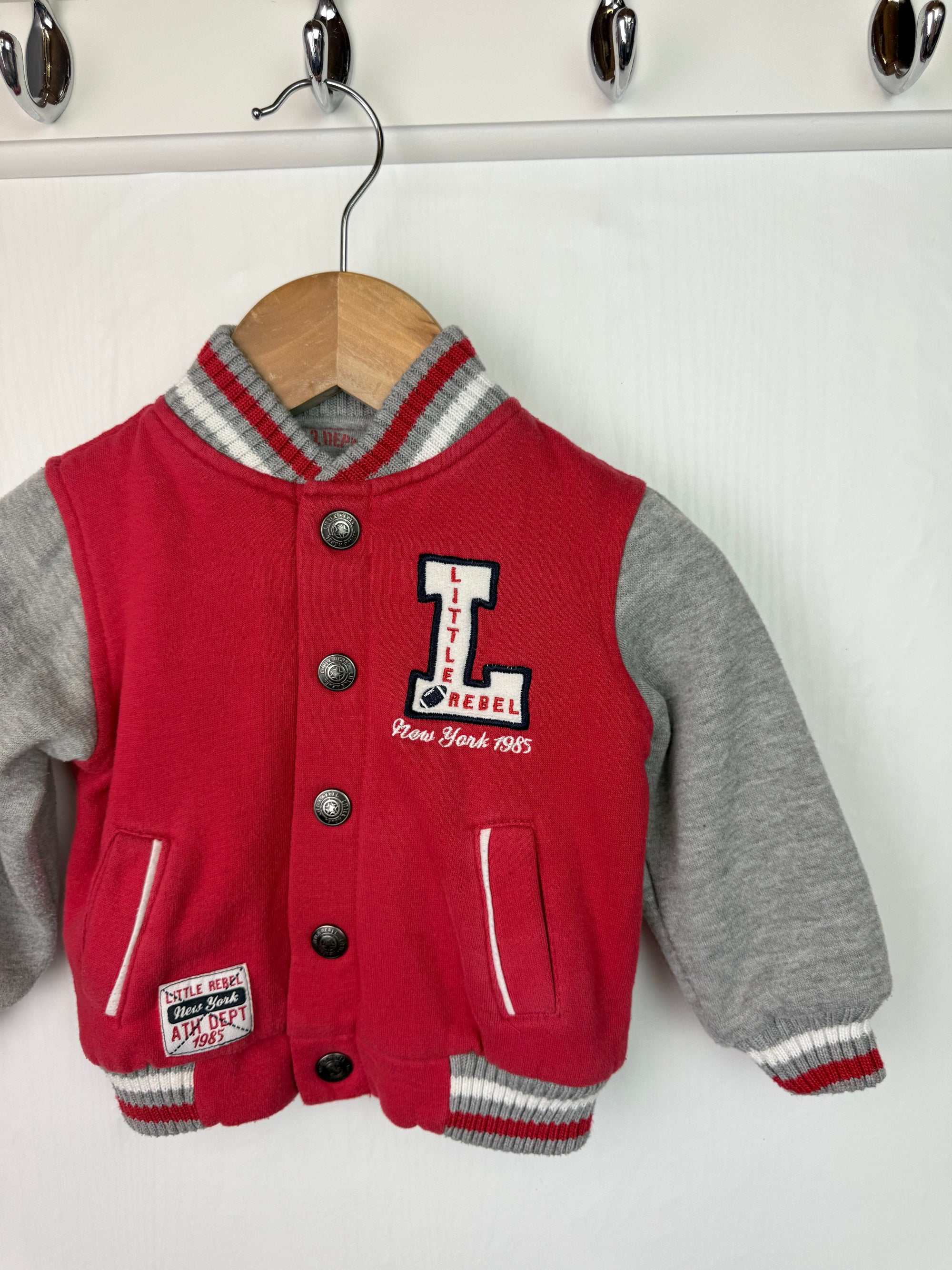 Primark Rebel Varsity Jacket - Boys 9 - 12 Months - Little Ones Preloved. Second Hand Children's & Preloved Baby, Kids, Girls & Boys Clothes. UK online