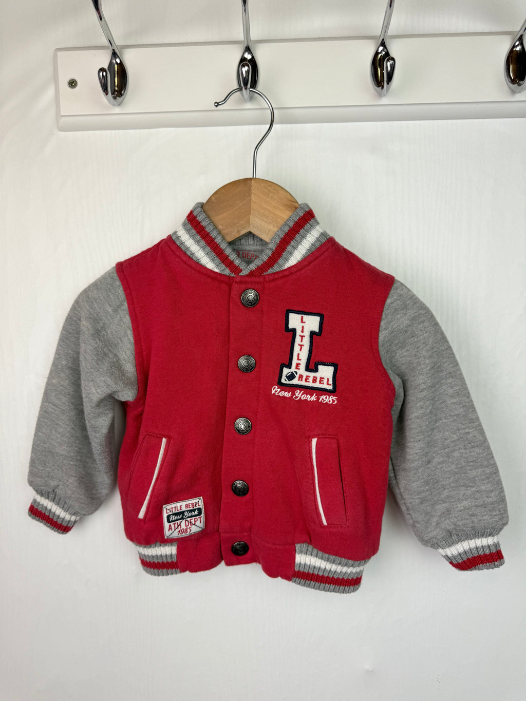 Primark Rebel Varsity Jacket - Boys 9 - 12 Months - Little Ones Preloved. Second Hand Children's & Preloved Baby, Kids, Girls & Boys Clothes. UK online