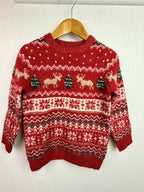 Primark Red Knit Christmas Jumper - Unisex 2 - 3 Years - Little Ones Preloved. Second Hand Children's & Preloved Baby, Kids, Girls & Boys Clothes. UK online