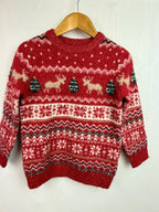 Primark Red Knit Christmas Jumper - Unisex 2 - 3 Years - Little Ones Preloved. Second Hand Children's & Preloved Baby, Kids, Girls & Boys Clothes. UK online