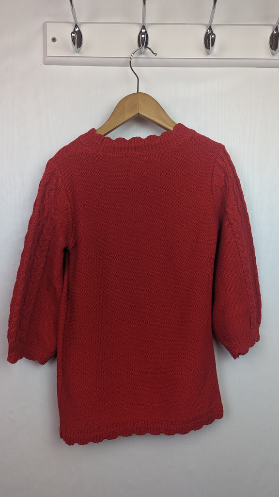 Primark Red Knit Dress with Flared Sleeves - Girls 3-4 Years Primark Used, Preloved, Preworn & Second Hand Baby, Kids & Children's Clothing UK Online. Cheap affordable. Brands including Next, Joules, Nutmeg Morrisons, TU, F&F, H&M.