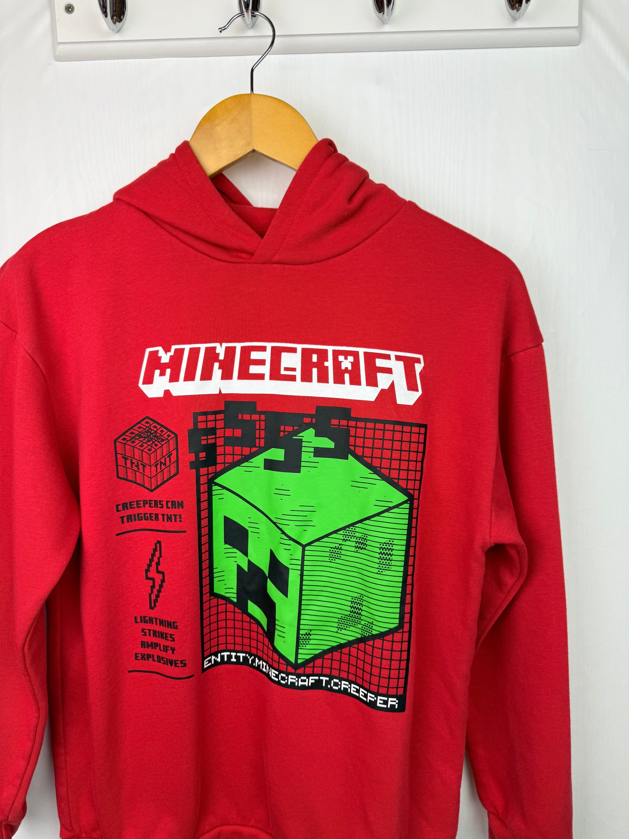 Primark Red Minecraft Hoodie - Boys 12 - 13 Years - Little Ones Preloved. Second Hand Children's & Preloved Baby, Kids, Girls & Boys Clothes. UK online