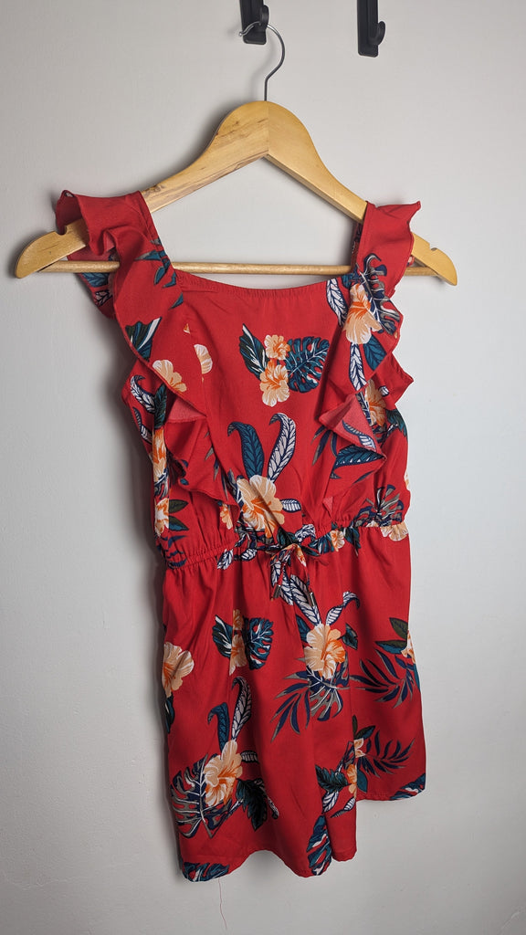 Primark Red Tropical Playsuit - Girls 11-12 Years Little Ones Preloved Used, Preloved, Preworn & Second Hand Baby, Kids & Children's Clothing UK Online. Cheap affordable. Brands including Next, Joules, Nutmeg Morrisons, TU, F&F, H&M.