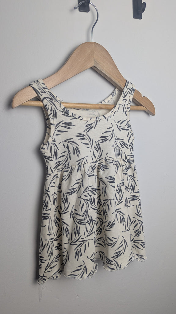 Primark Sleeveless Leaf Dress - Girls 3 - 6 Months - Little Ones Preloved