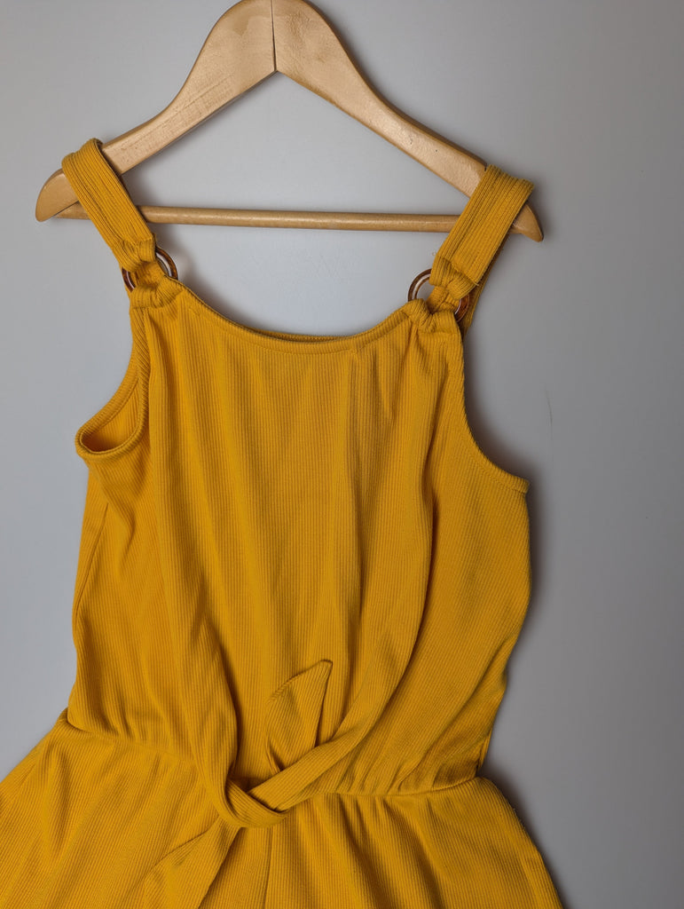 Primark Yellow Ribbed Playsuit - Girls 12-13 Years Little Ones Preloved Used, Preloved, Preworn Baby, Girls & Boys Clothes. Kids & Children's second hand Clothing UK Online. Cheap affordable. Brands including Next, Joules, Nutmeg Morrisons, TU, F&F, H&M.