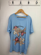 Pull & Bear Short Sleeve Top - Ladies Size Medium - Little Ones Preloved. Second Hand Children's & Preloved Baby, Kids, Girls & Boys Clothes. UK online
