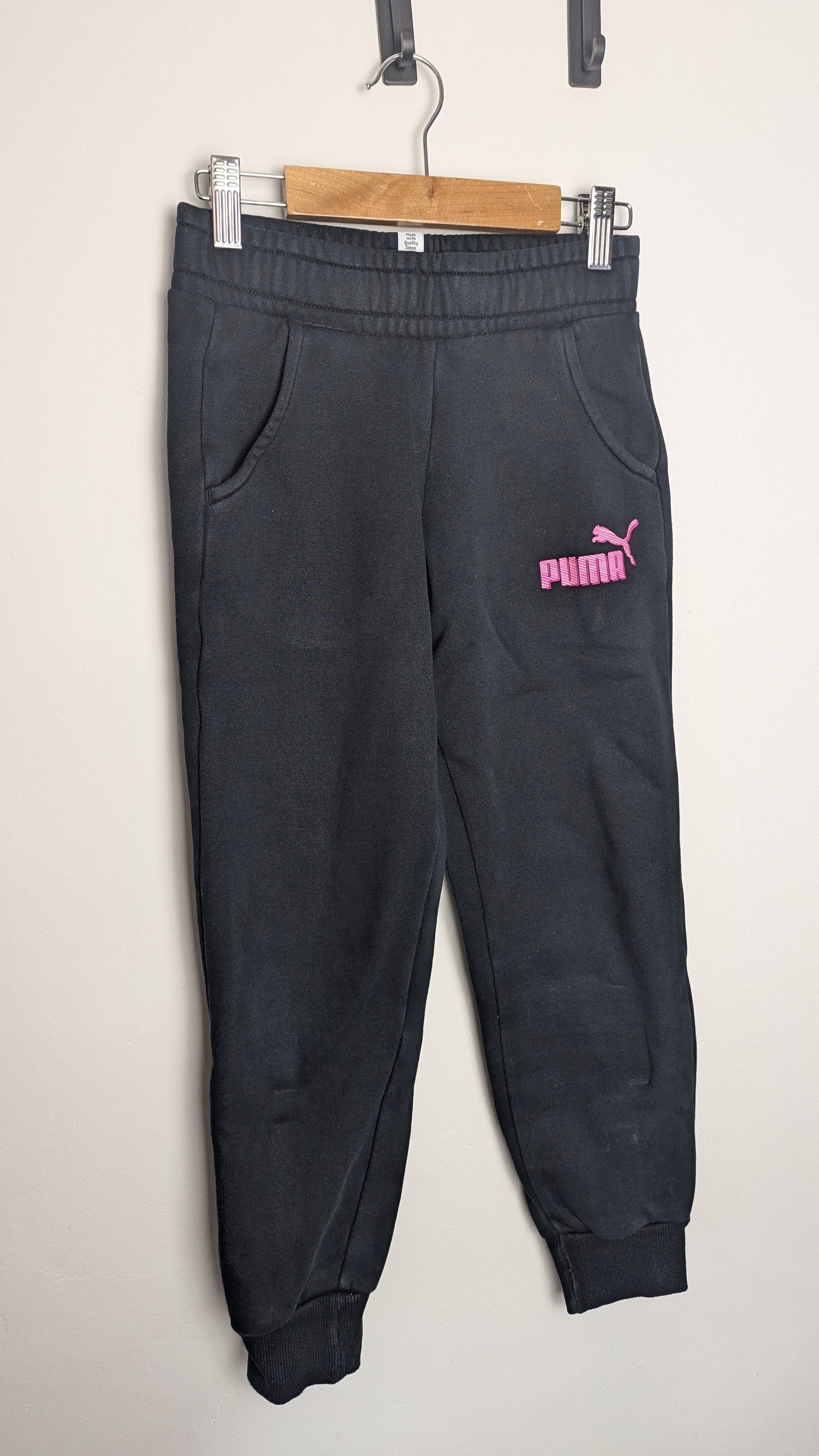 Puma Black Jogging Bottoms - Girls 9 - 10 Years - Little Ones Preloved. Second Hand Children's & Preloved Baby, Kids, Girls & Boys Clothes. UK online