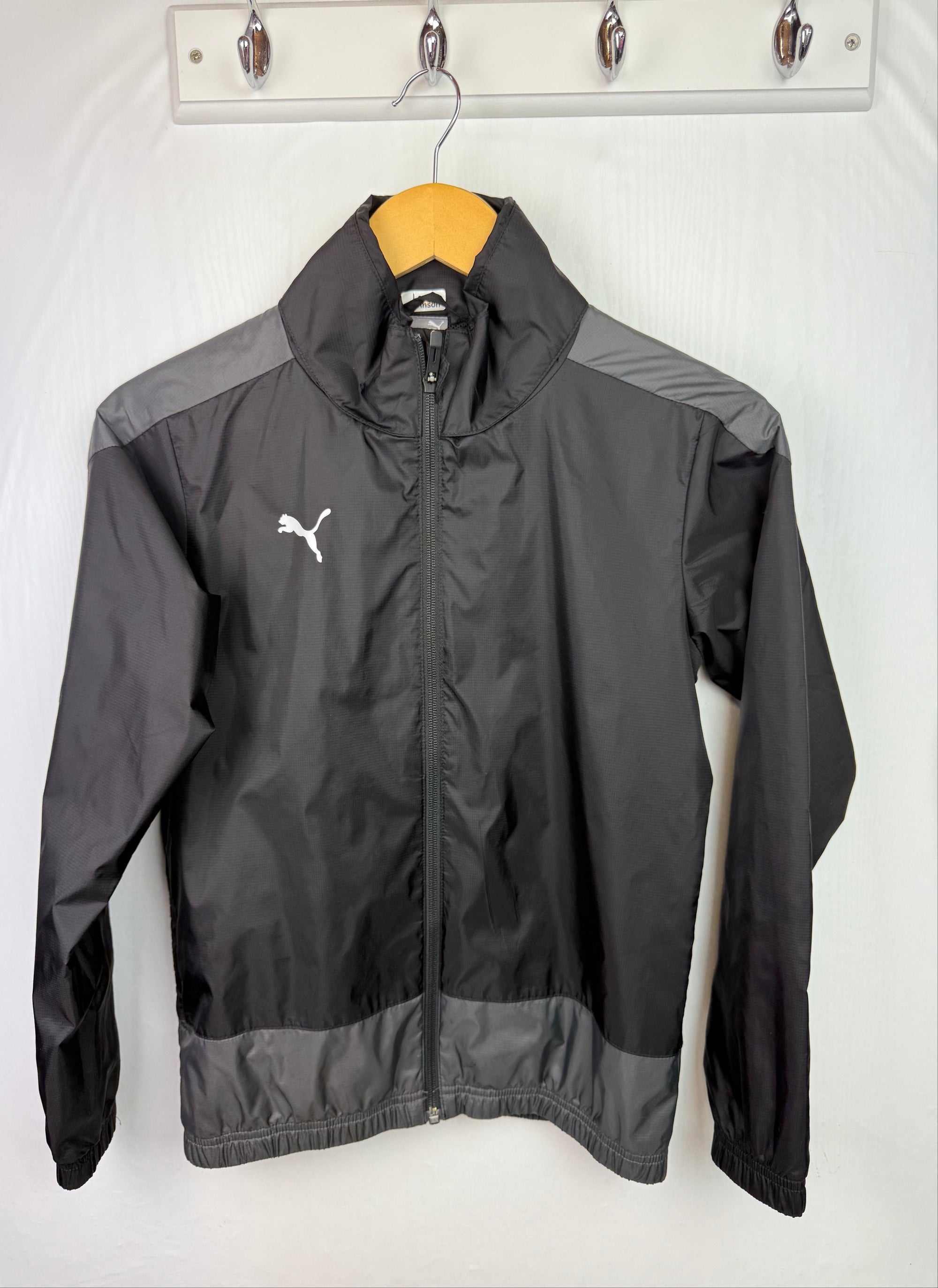 Puma Black Shell Jacket - Unisex 11 - 12 Years - Little Ones Preloved. Second Hand Children's & Preloved Baby, Kids, Girls & Boys Clothes. UK online