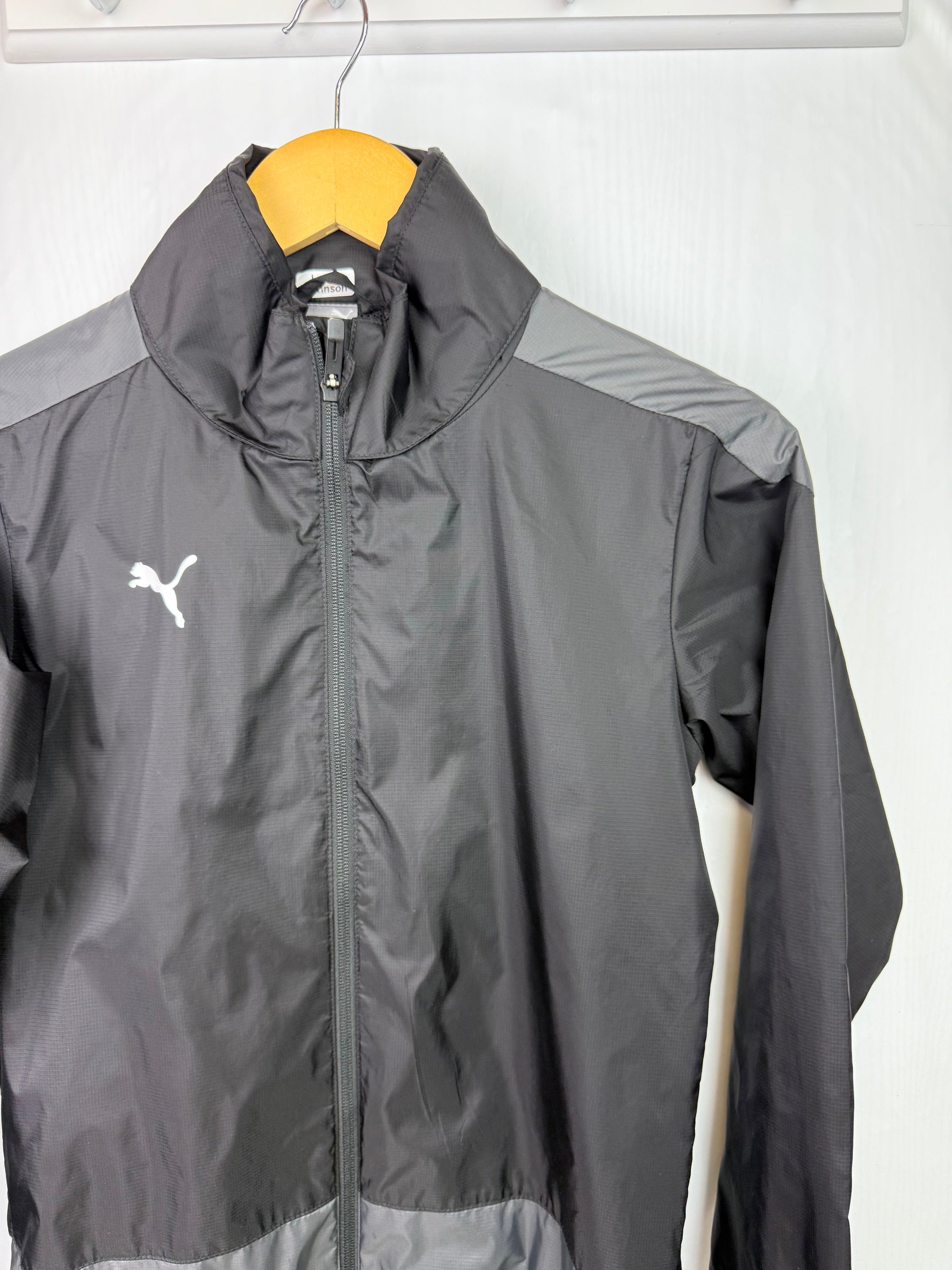 Puma Black Shell Jacket - Unisex 11 - 12 Years - Little Ones Preloved. Second Hand Children's & Preloved Baby, Kids, Girls & Boys Clothes. UK online
