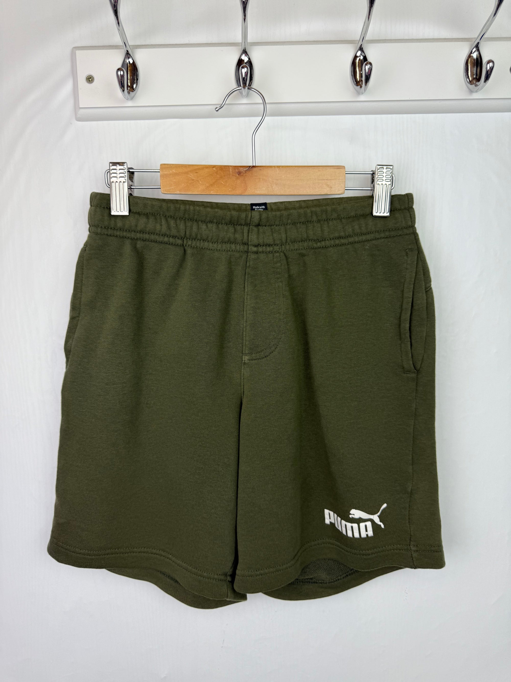 Puma Khaki Green Shorts - Boys 11 - 12 Years - Little Ones Preloved. Second Hand Children's & Preloved Baby, Kids, Girls & Boys Clothes. UK online