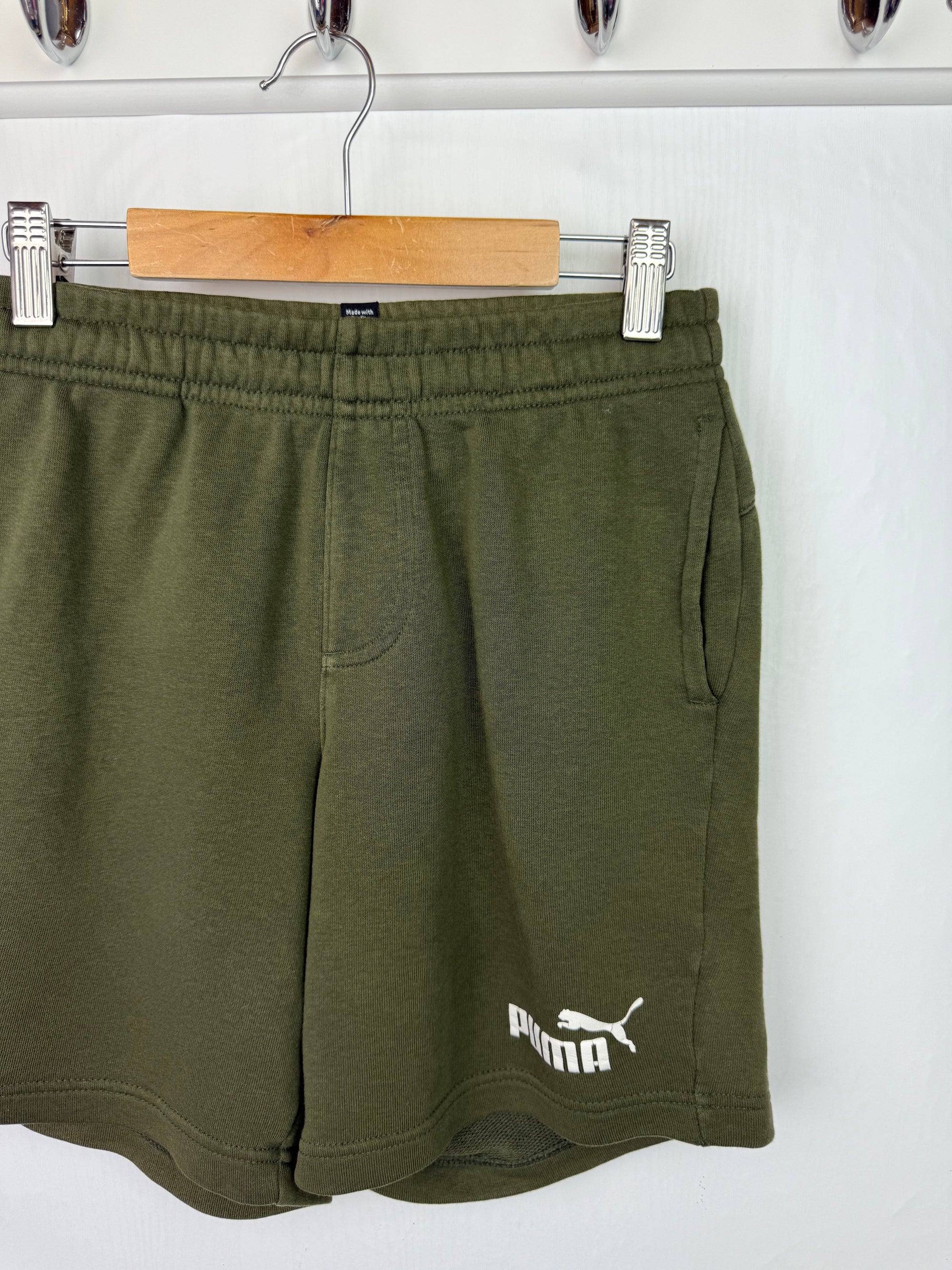 Puma Khaki Green Shorts - Boys 11 - 12 Years - Little Ones Preloved. Second Hand Children's & Preloved Baby, Kids, Girls & Boys Clothes. UK online
