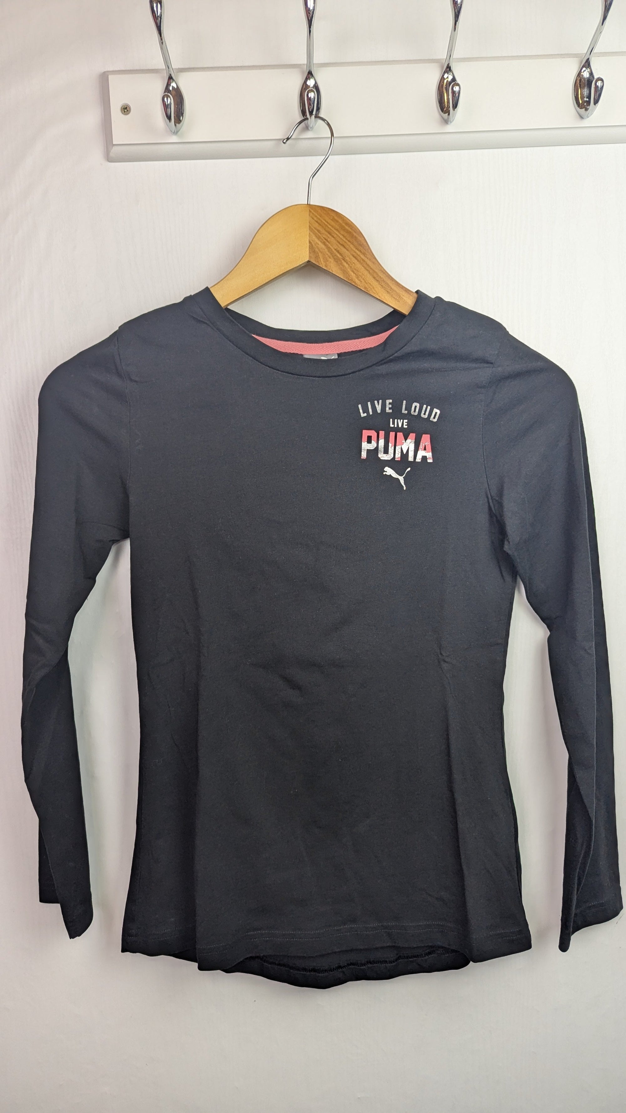 Puma Live Loud Long Sleeve Top - Girls 12 Years - Little Ones Preloved. Second Hand Children's & Preloved Baby, Kids, Girls & Boys Clothes. UK online