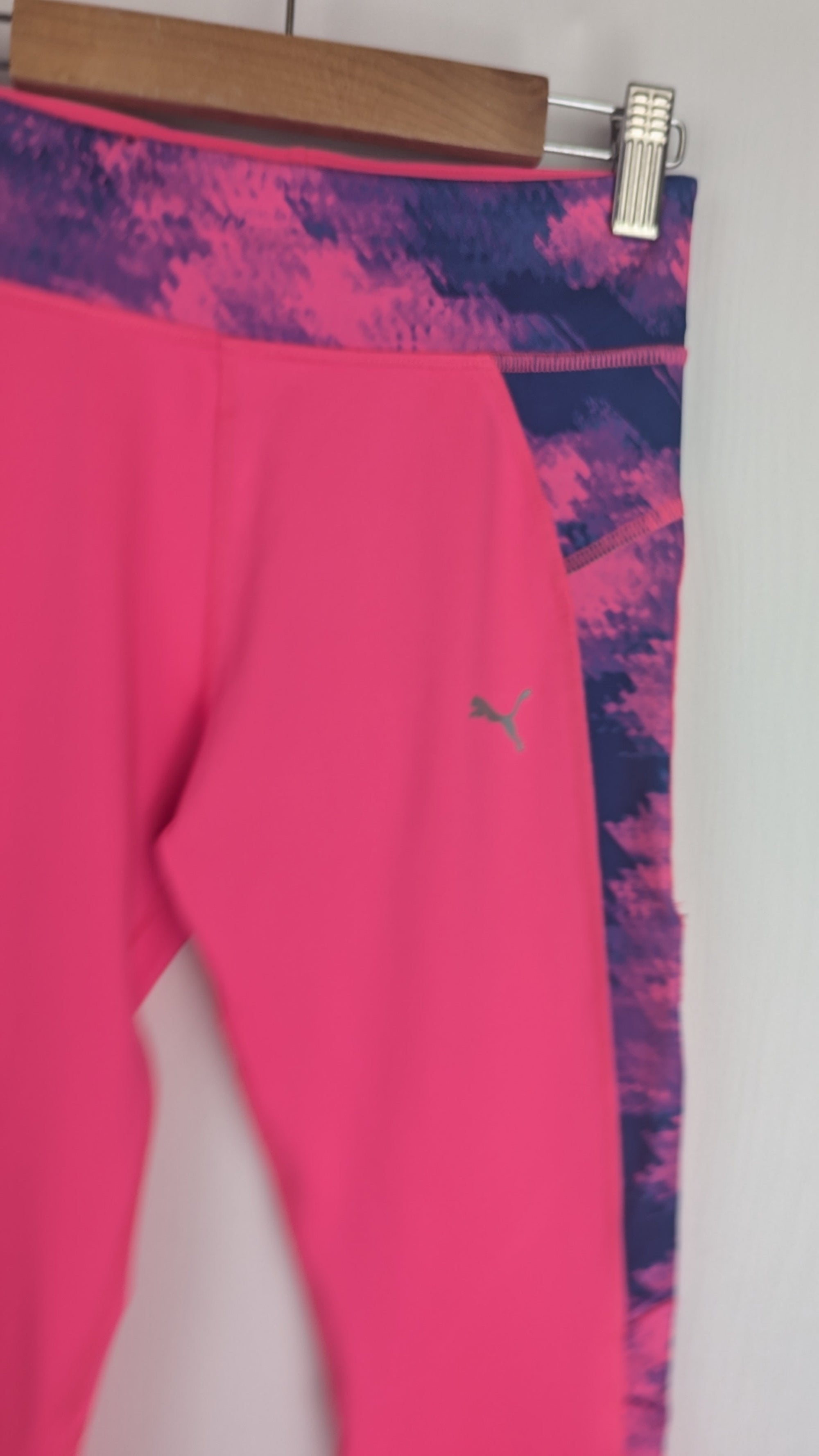 Puma Pink & Purple Gym Leggings - Girls 11 - 12 Years - Little Ones Preloved. Second Hand Children's & Preloved Baby, Kids, Girls & Boys Clothes. UK online