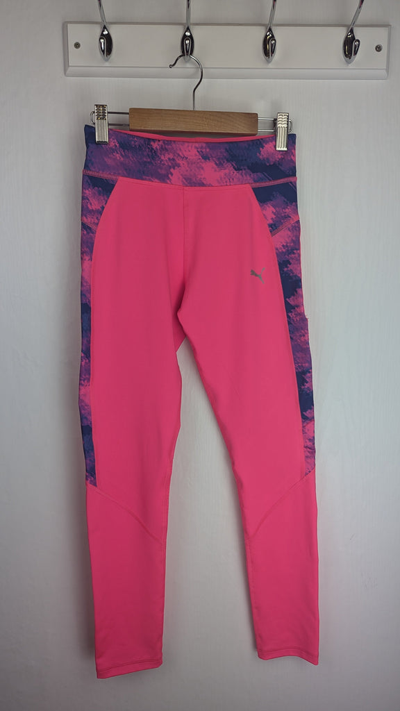 Puma Pink & Purple Gym Leggings - Girls 11-12 Years Puma Used, Preloved, Preworn & Second Hand Baby, Kids & Children's Clothing UK Online. Cheap affordable. Brands including Next, Joules, Nutmeg Morrisons, TU, F&F, H&M.