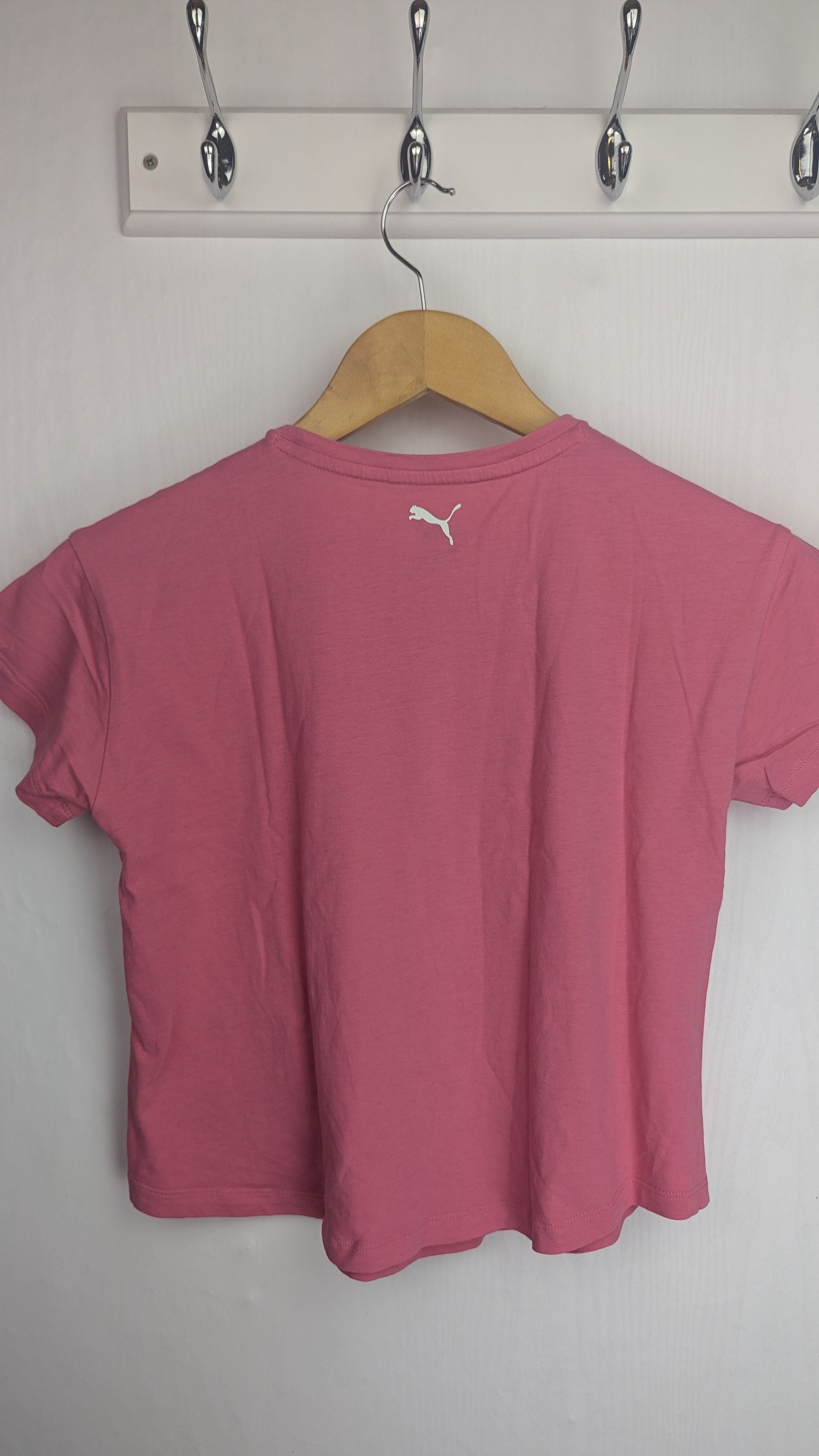 Puma Pink Short Sleeve Top - Girls 11 - 12 Years - Little Ones Preloved. Second Hand Children's & Preloved Baby, Kids, Girls & Boys Clothes. UK online