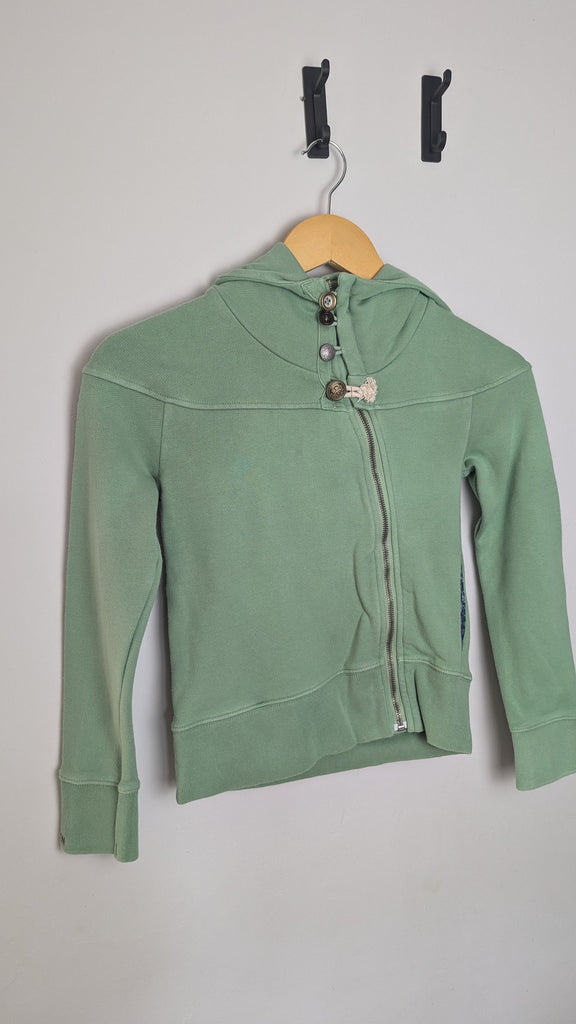 R Ninety Fifth Green Zipped Hoodie - Girls 10 Years Little Ones Preloved Used, Preloved, Preworn Baby, Girls & Boys Clothes. Kids & Children's second hand Clothing UK Online. Cheap affordable. Brands including Next, Joules, Nutmeg Morrisons, TU, F&F, H&M.