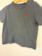 Ralph Lauren Black Short Sleeve Top - Boys 12 Months - Little Ones Preloved. Second Hand Children's & Preloved Baby, Kids, Girls & Boys Clothes. UK online