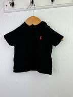 Ralph Lauren Black Short Sleeve Top - Boys 3 Months - Little Ones Preloved. Second Hand Children's & Preloved Baby, Kids, Girls & Boys Clothes. UK online
