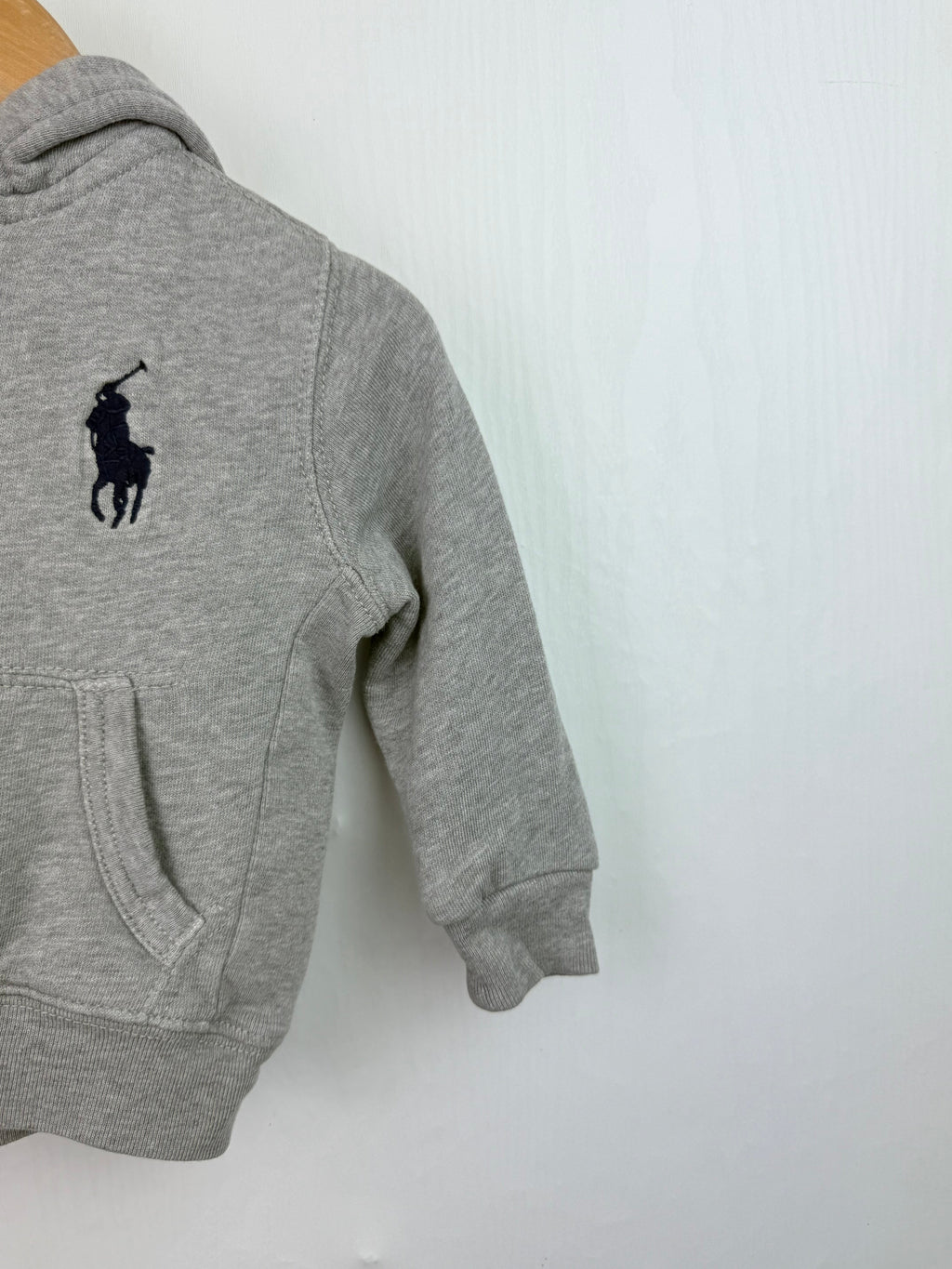 Ralph Lauren Grey Zip Hoodie - Boys 12 Months - Little Ones Preloved. Second Hand Children's & Preloved Baby, Kids, Girls & Boys Clothes. UK online