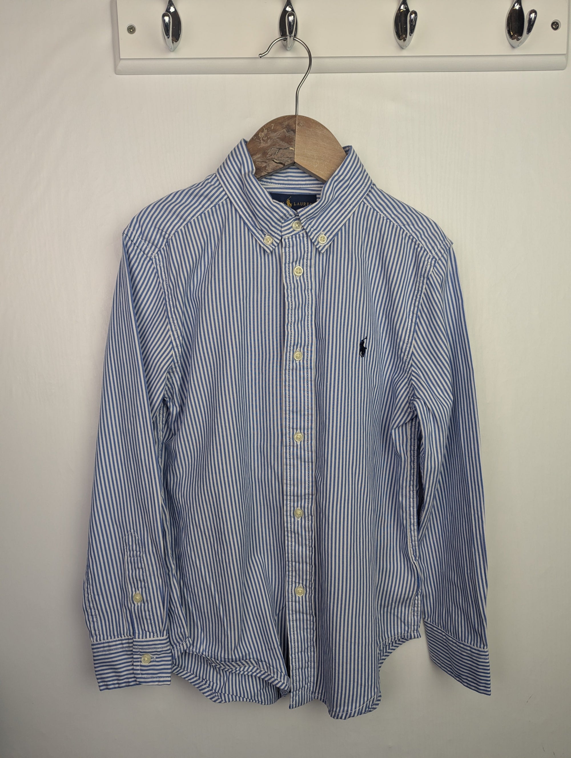 Ralph Lauren Striped Long Sleeve Shirt - Boys 7 Years - Little Ones Preloved. Second Hand Children's & Preloved Baby, Kids, Girls & Boys Clothes. UK online