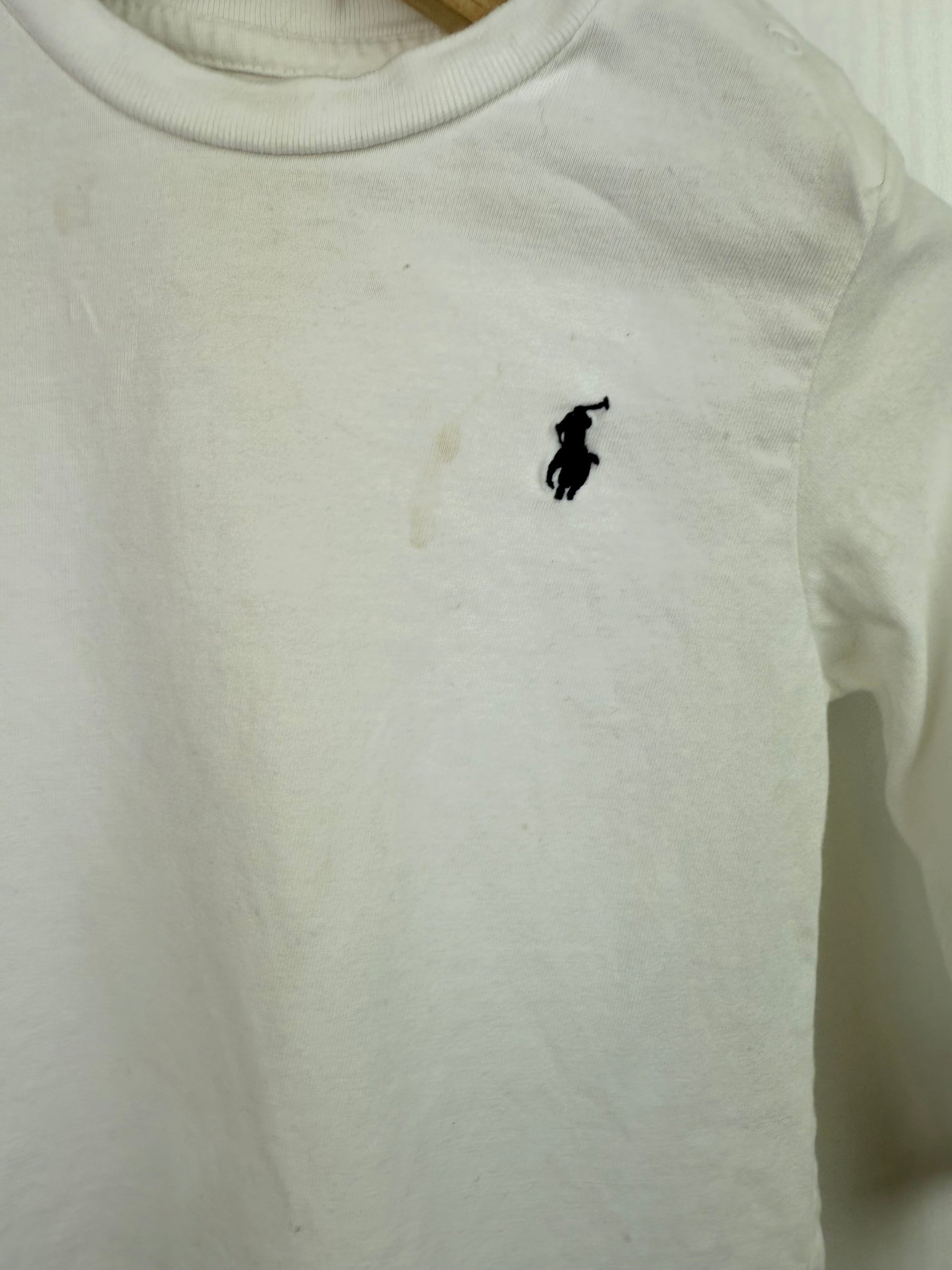Ralph Lauren White Long Sleeve Top - Boys 12 Months - Little Ones Preloved. Second Hand Children's & Preloved Baby, Kids, Girls & Boys Clothes. UK online