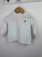 Ralph Lauren White Long Sleeve Top - Boys 12 Months - Little Ones Preloved. Second Hand Children's & Preloved Baby, Kids, Girls & Boys Clothes. UK online