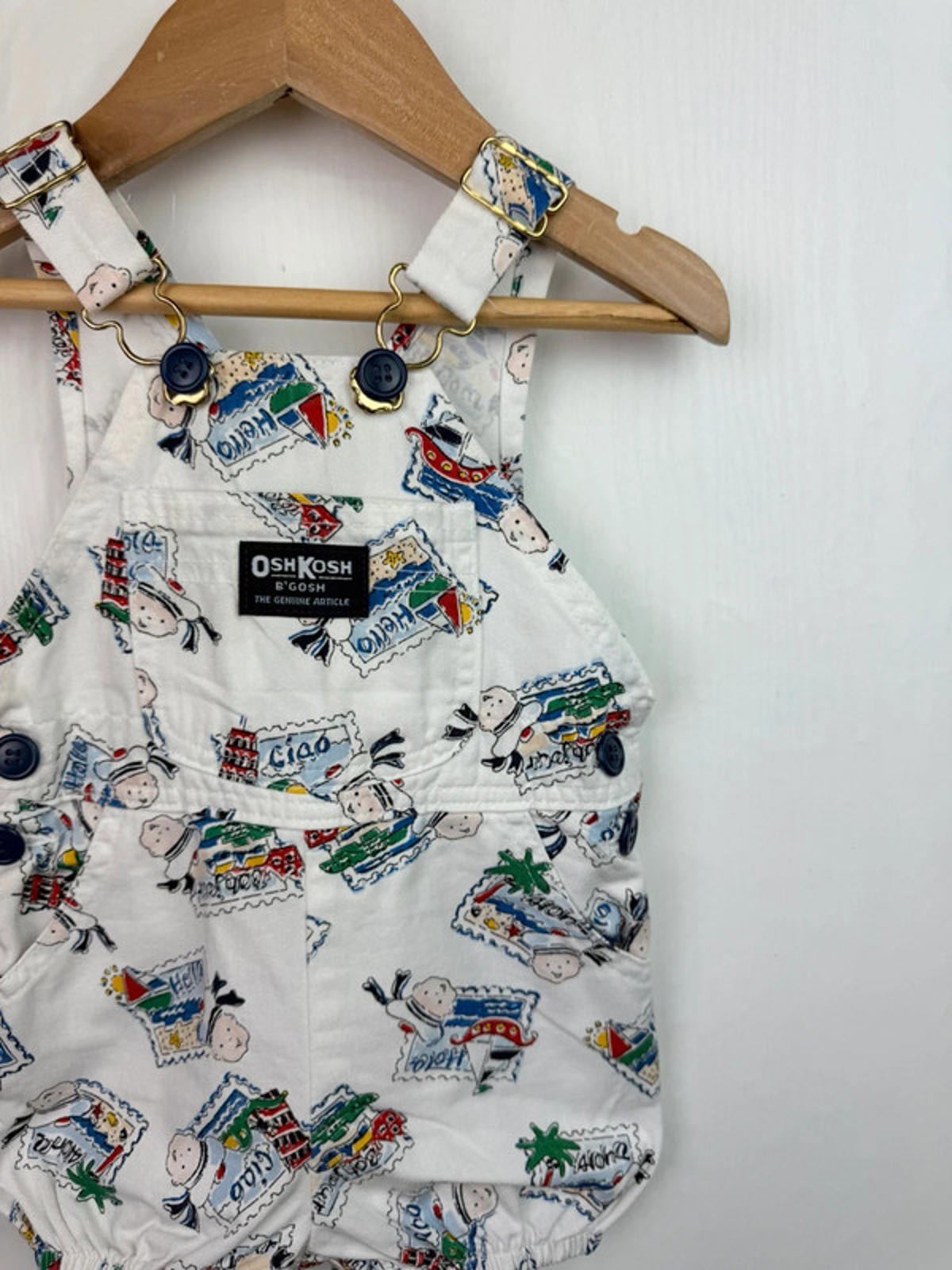 Rare Vintage Oshkosh Dungarees - Unisex 12 Months - Little Ones Preloved. Second Hand Children's & Preloved Baby, Kids, Girls & Boys Clothes. UK online