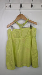Retro M&S Lime Floral Halterneck Top - Girls 12 Years - Little Ones Preloved. Second Hand Children's & Preloved Baby, Kids, Girls & Boys Clothes. UK online