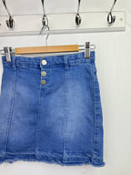 River Island Denim Frayed Skirt - Girls 10 Years - Little Ones Preloved. Second Hand Children's & Preloved Baby, Kids, Girls & Boys Clothes. UK online