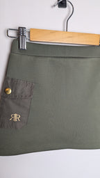 River Island Khaki Green Mini Skirt - Girls 2 - 3 Years - Little Ones Preloved. Second Hand Children's & Preloved Baby, Kids, Girls & Boys Clothes. UK online