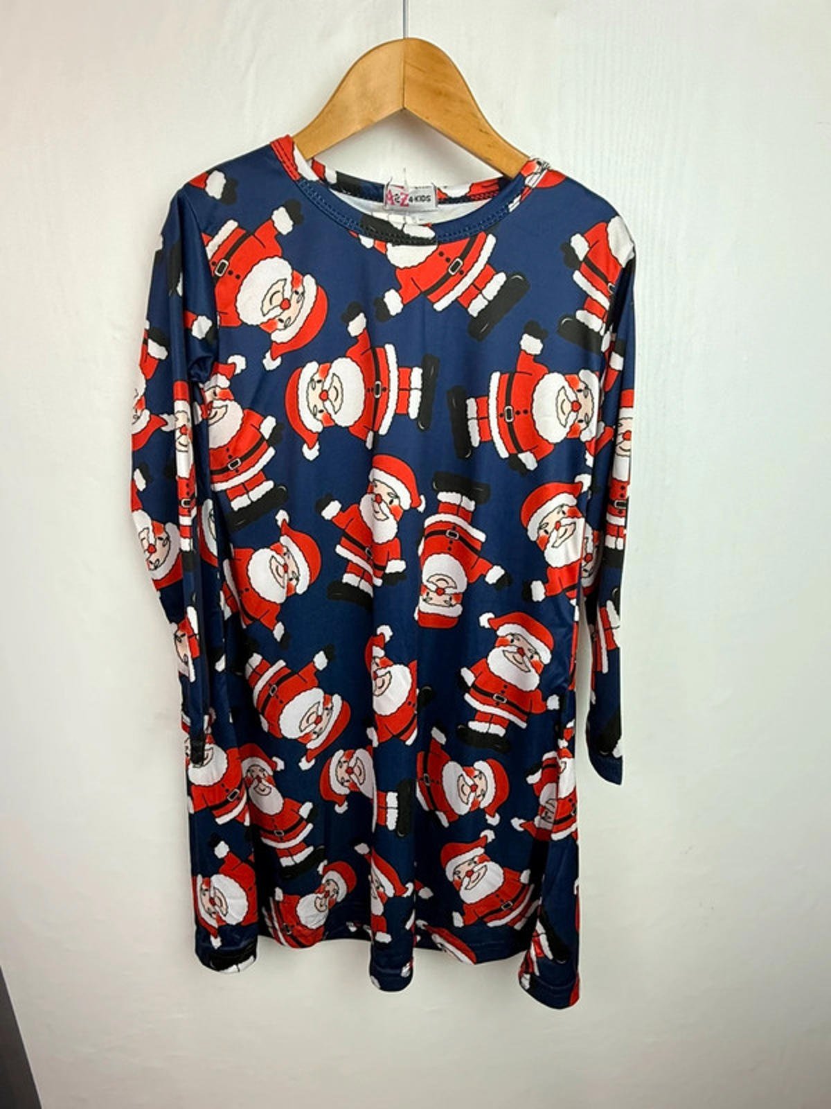 Santa Long Sleeve Dress - Girls 5 - 6 Years - Little Ones Preloved. Second Hand Children's & Preloved Baby, Kids, Girls & Boys Clothes. UK online