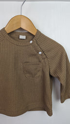 Shein Beige Long Sleeve Top - Boys 3 - 6 Months - Little Ones Preloved. Second Hand Children's & Preloved Baby, Kids, Girls & Boys Clothes. UK online