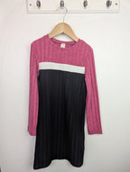 Shein Black & Pink Ribbed Dress - Girls 7 Years - Little Ones Preloved. Second Hand Children's & Preloved Baby, Kids, Girls & Boys Clothes. UK online