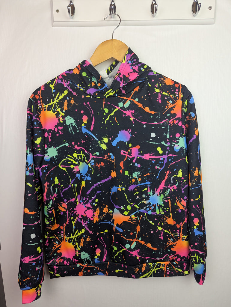 Shein Colour Splat Hoodie - Boys 13-14 Years Little Ones Preloved Used, Preloved, Preworn Baby, Girls & Boys Clothes. Kids & Children's second hand Clothing UK Online. Cheap affordable. Brands including Next, Joules, Nutmeg Morrisons, TU, F&F, H&M.