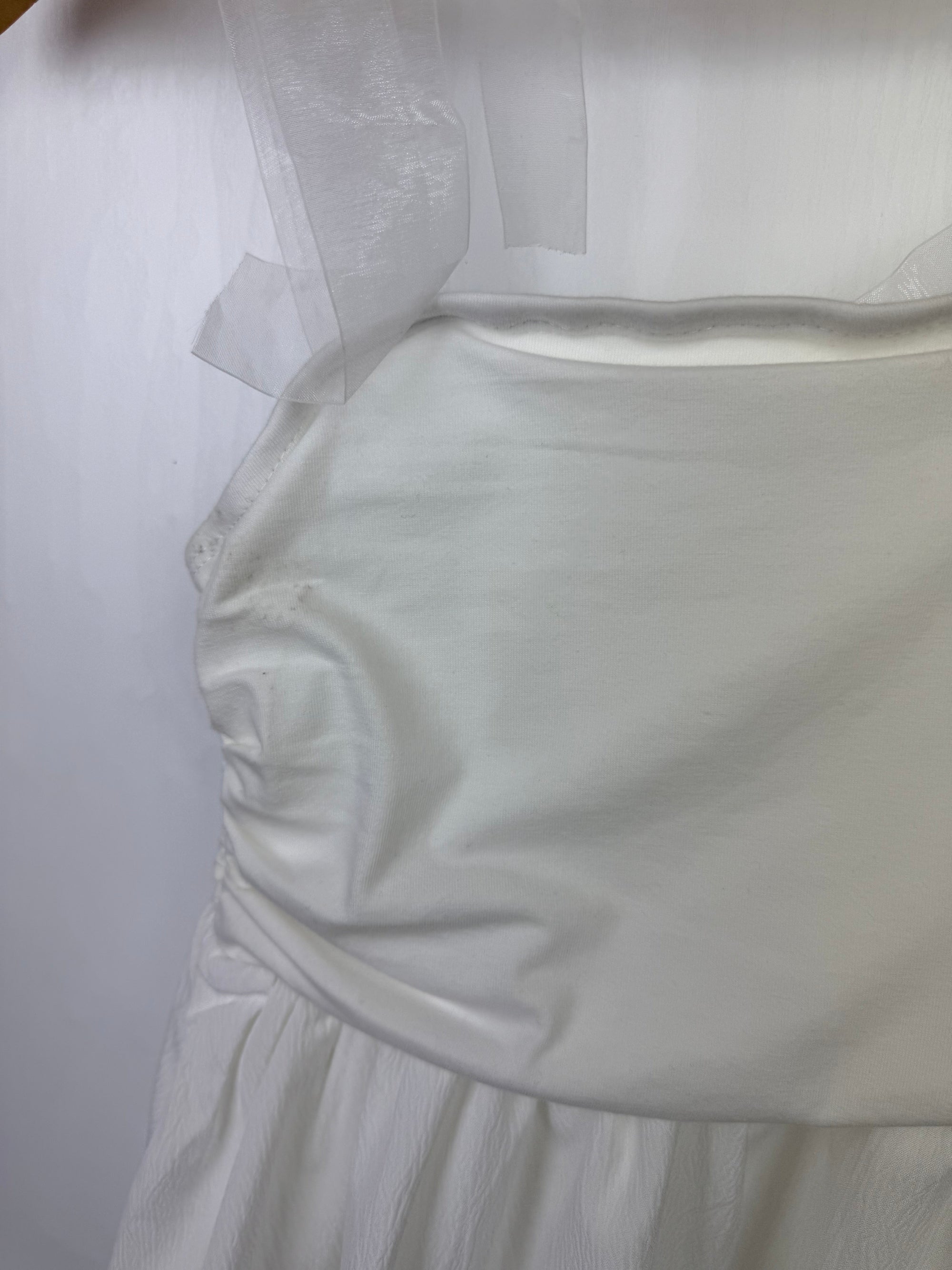 Shein Cream Mesh Bow Dress - Girls 10 Years - Little Ones Preloved. Second Hand Children's & Preloved Baby, Kids, Girls & Boys Clothes. UK online