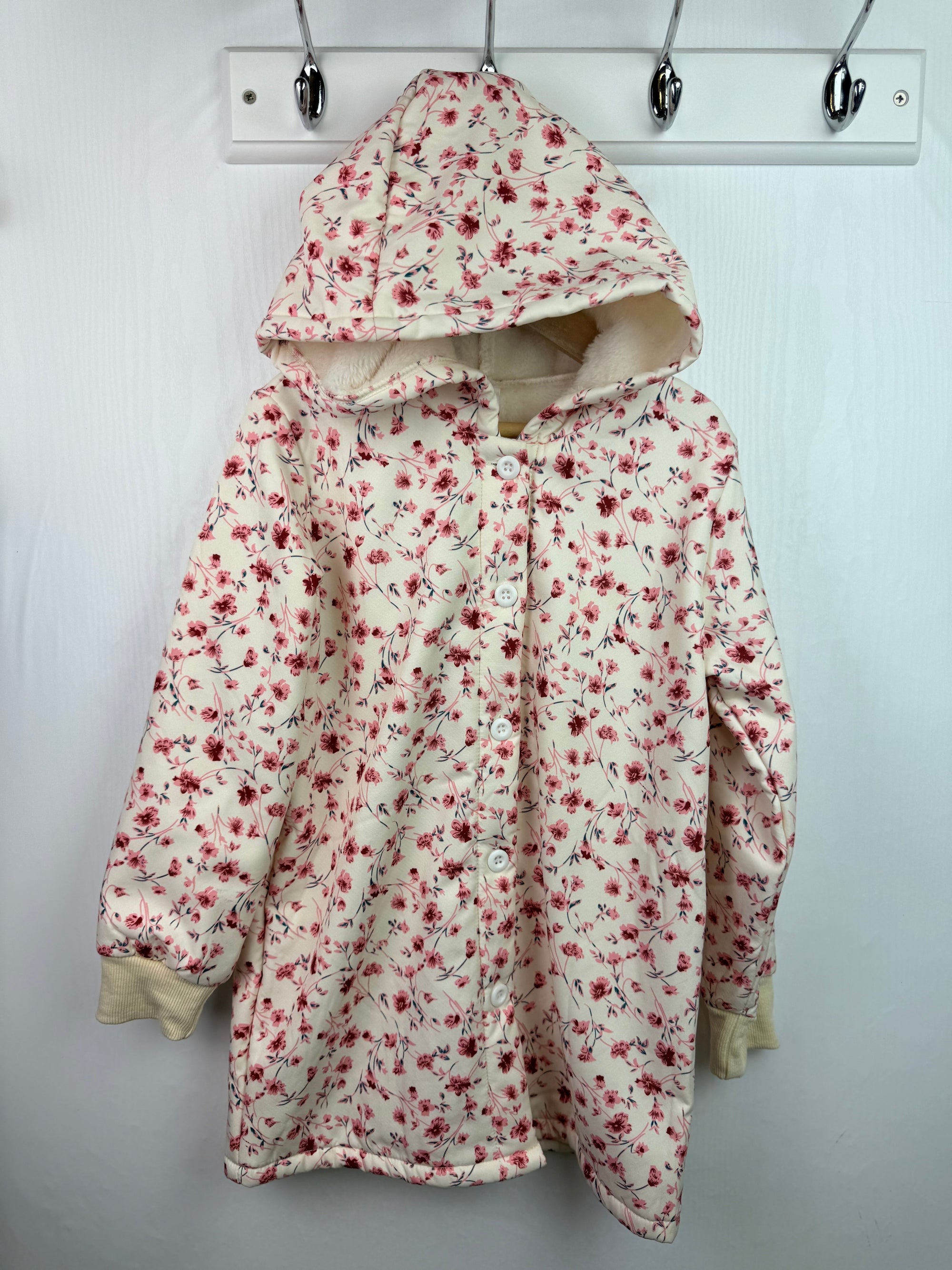 Shein Floral Button Jacket - Girls 6 - 7 Years - Little Ones Preloved. Second Hand Children's & Preloved Baby, Kids, Girls & Boys Clothes. UK online