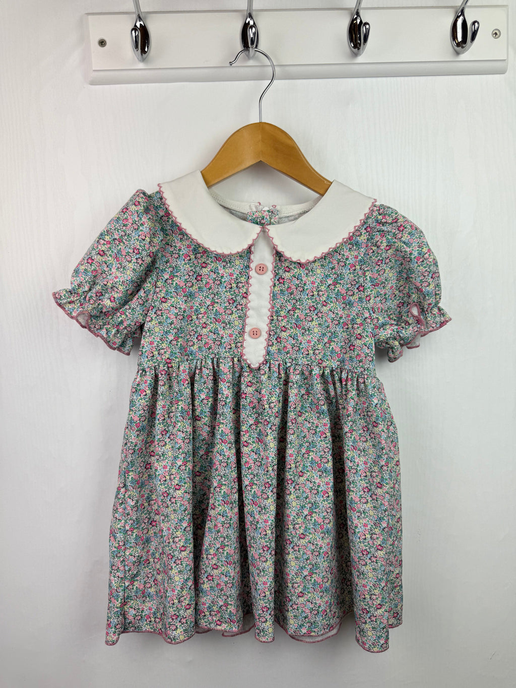 Shein Floral Collar Dress - Girls 18 - 24 Months - Little Ones Preloved. Second Hand Children's & Preloved Baby, Kids, Girls & Boys Clothes. UK online