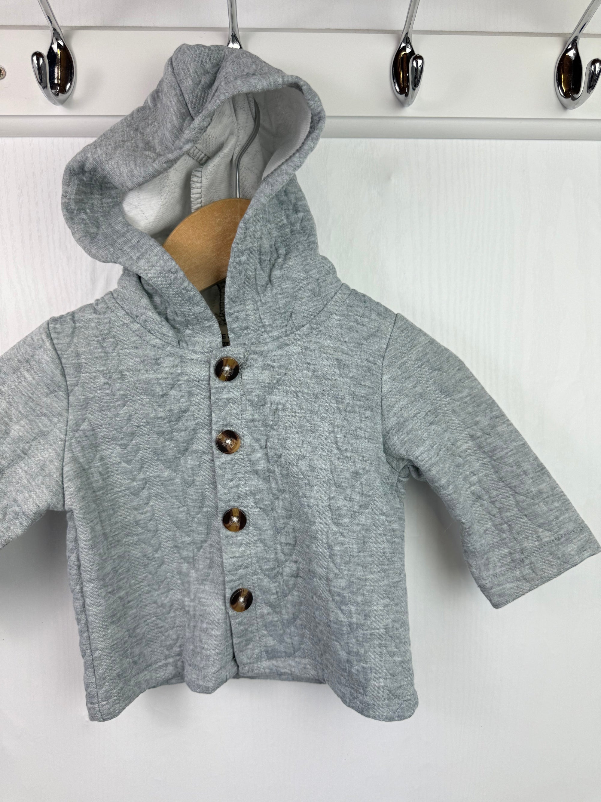 Shein Grey Cardigan - Boys 1 - 3 Months - Little Ones Preloved. Second Hand Children's & Preloved Baby, Kids, Girls & Boys Clothes. UK online