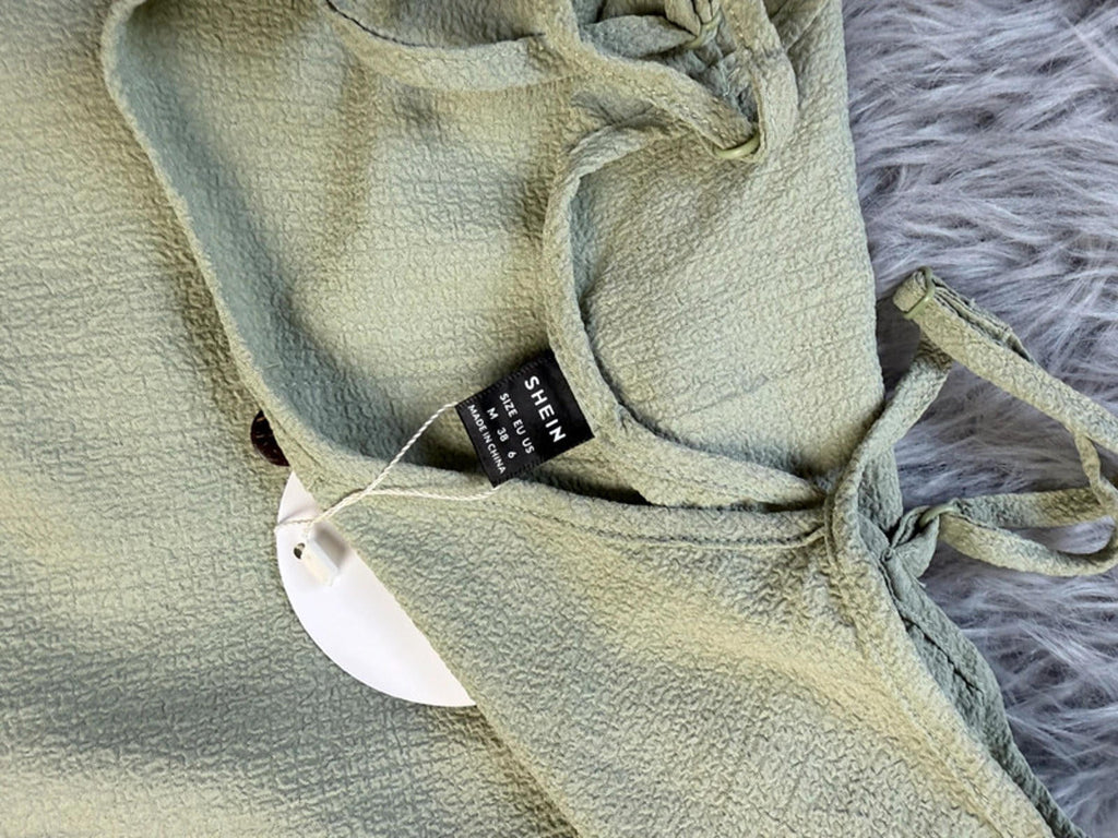 Shein Light Green Strappy Dress - Ladies Medium - Little Ones Preloved. Second Hand Children's & Preloved Baby, Kids, Girls & Boys Clothes. UK online
