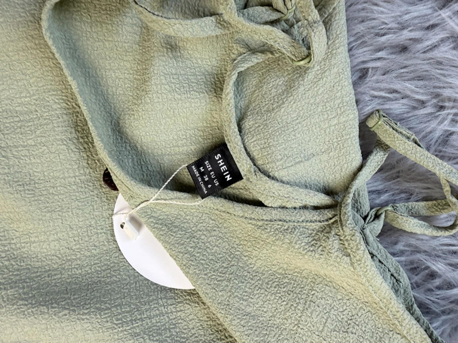 Shein Light Green Strappy Dress - Ladies Medium - Little Ones Preloved. Second Hand Children's & Preloved Baby, Kids, Girls & Boys Clothes. UK online