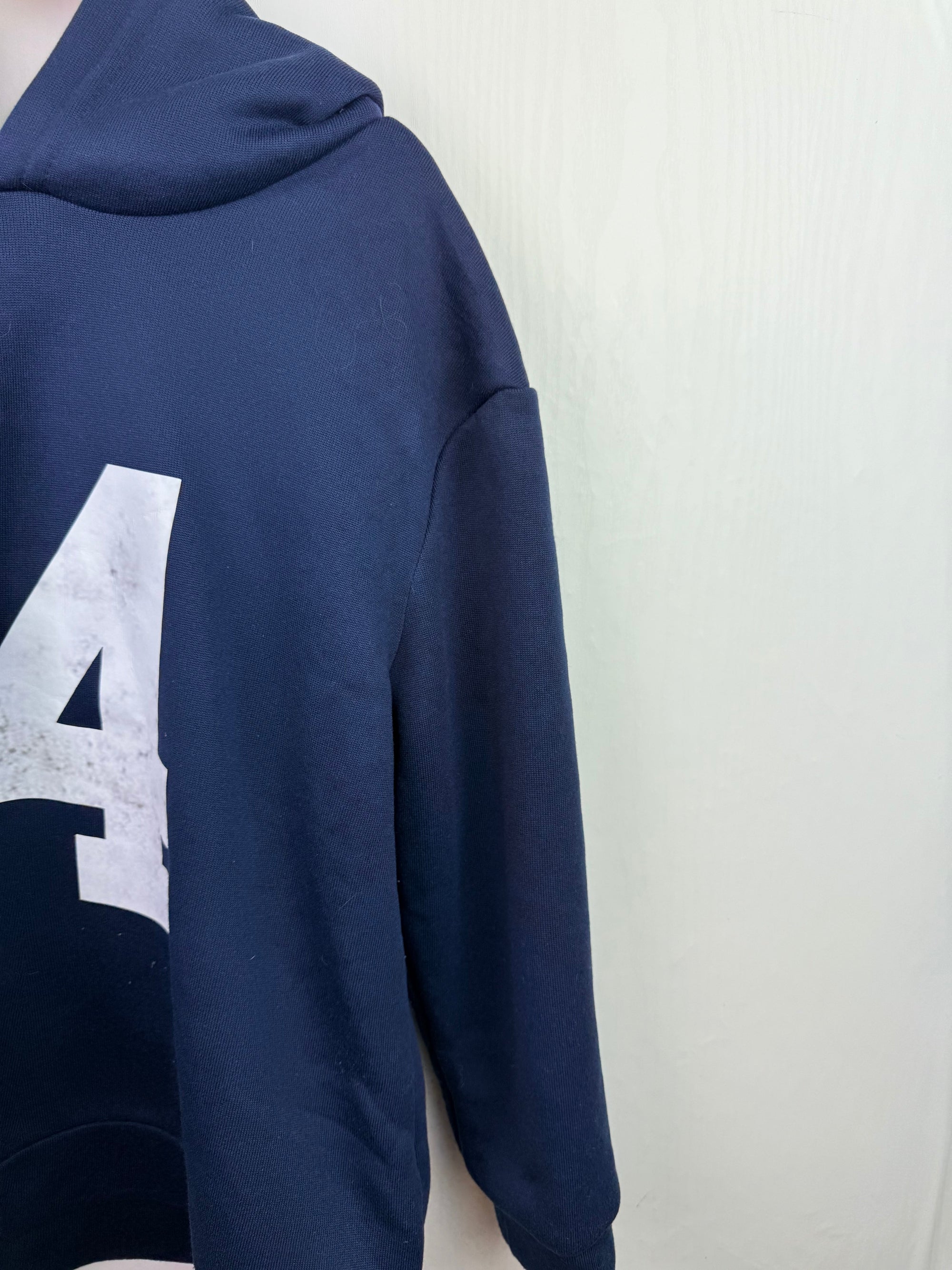 Shein Navy '14' Hoodie - Unisex 10 Years - Little Ones Preloved. Second Hand Children's & Preloved Baby, Kids, Girls & Boys Clothes. UK online