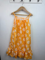 Shein Orange Floral Dress - Girls 7 Years - Little Ones Preloved. Second Hand Children's & Preloved Baby, Kids, Girls & Boys Clothes. UK online