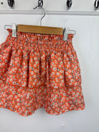 Shein Orange Floral Skirt - Girls 7 Years - Little Ones Preloved. Second Hand Children's & Preloved Baby, Kids, Girls & Boys Clothes. UK online