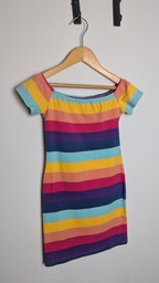 Shein Rainbow Stretchy Dress - Girls 6 Years - Little Ones Preloved. Second Hand Children's & Preloved Baby, Kids, Girls & Boys Clothes. UK online