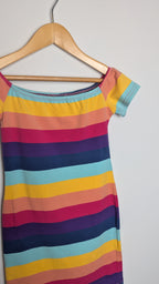 Shein Rainbow Stretchy Dress - Girls 6 Years - Little Ones Preloved. Second Hand Children's & Preloved Baby, Kids, Girls & Boys Clothes. UK online
